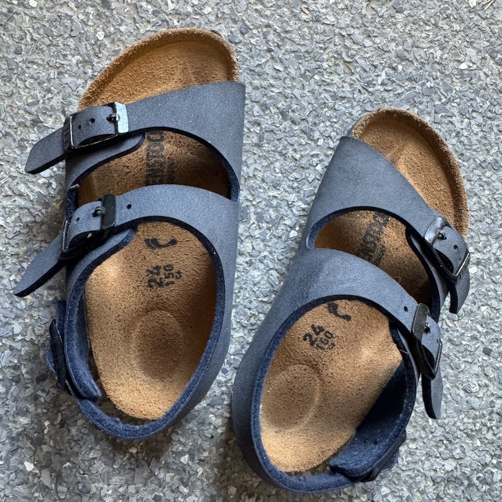 Birkenstock Milano Kids Navy Sandals